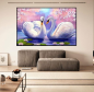 Preview: Diamond Painting Schwanen Paar